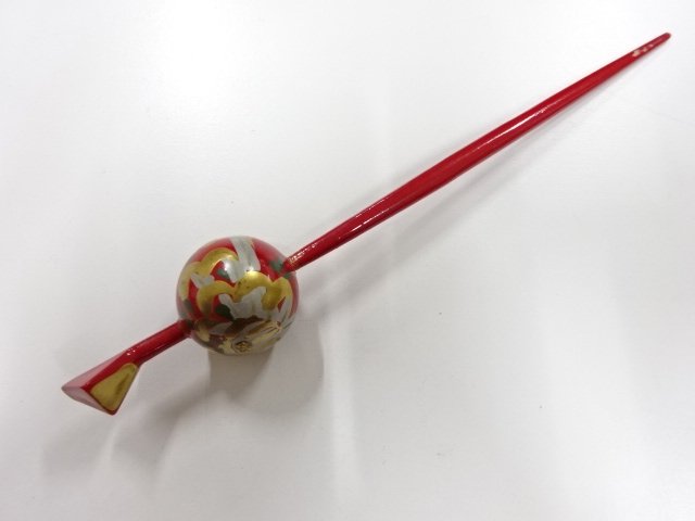JAPANESE KIMONO / ANTIQUE LACQUERED LACQUER WARE